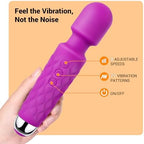 Personal Wand Massager, Power Wand Wireless Rechargeable Handheld Vibrating Massager, Body Massaging for Woman Back Neck Muscle Aches