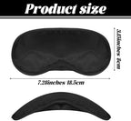 Eye Mask Sleep Masks Bulk Blindfolds for Team Building 10 Pcs Blindfold Sleep Eye Masks for Party Games Black Blindfold Eyes Covers with Nose Pad and Elastic Strap Sleeping Mask Kids Men Women (Black)