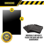 Ultrasac - Heavy Duty Drum Liner, 55-60 Gallon, 2 Mil, 38"x58", Black, 50 Count/w Ties