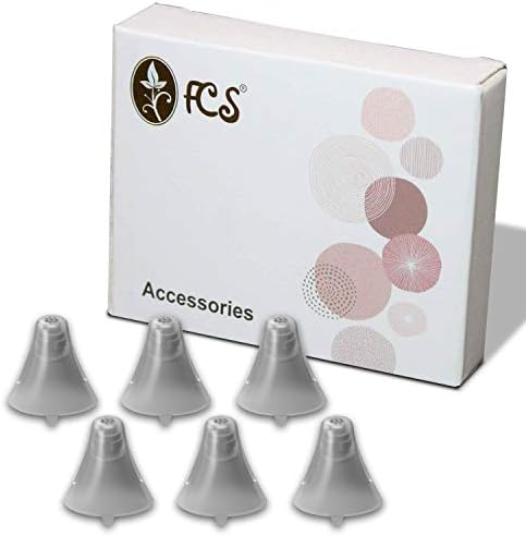 FCS Pack of 6 Click Sleeve for Siemens Signia Intuis 2 Click-CIC (Vented-Extra Small)