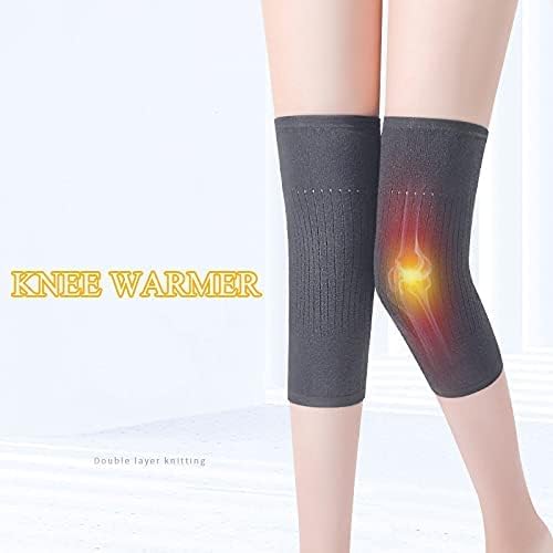 Cashmere Knee Warmer Stretchy Knit Arthritic Knee Sleeve Cosy Sleep Knee Wrap Brace Support Band-Knee Pain Relief