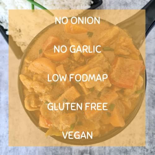 Foddies Low FODMAP Curry Powder – Mild Indian Spice Blend, No Onion No Garlic, IBS Friendly, Gluten Free, Vegan, Plant Based, 4.5oz