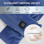Heated Neck Wrap with 5000 mAh Power Bank, Cordless Heating Pad with Adjustable 3 Heat Settings, Soft Neck Warmer for Pain Relief, Muscle Relaxation, Portable Heated Neck Scarf