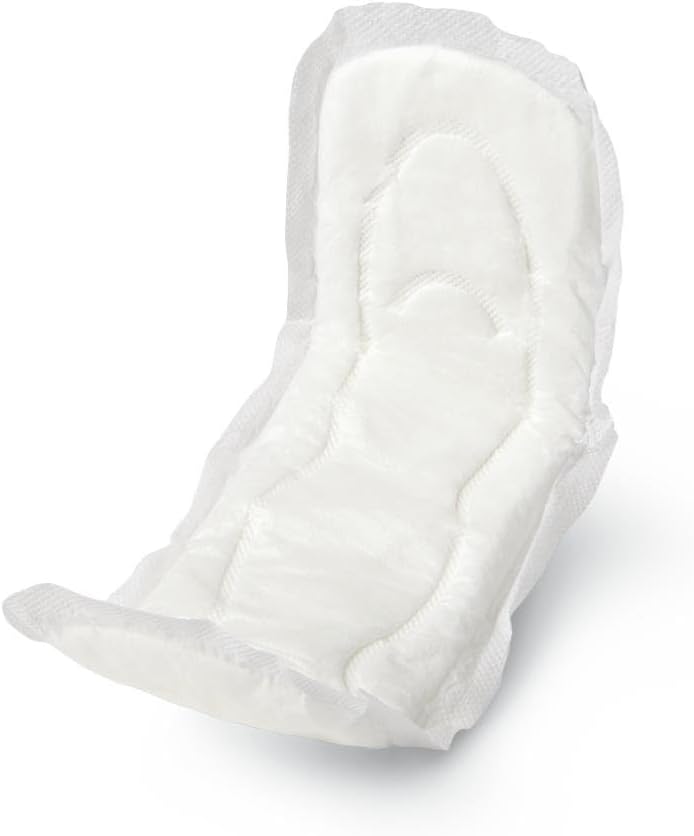 Medline Maxi Sanitary Pads with Adhesive Strip, 11", Individually Wrapped (Pack of 288)