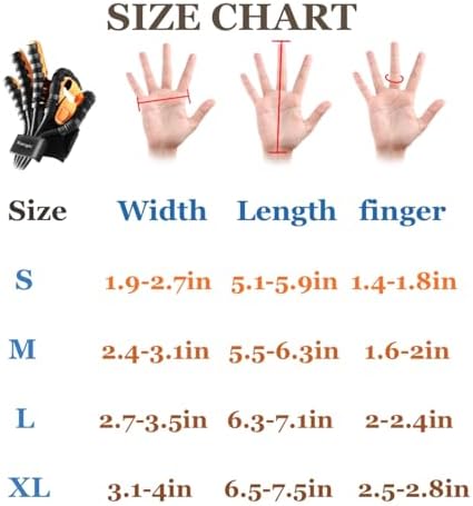 Rehabilitation Robot Gloves for Home, Robotic Hand Stroke Rehab, Finger Therapy Glove, 4 Training Modes Stroke Recovery Equipment for Hemiplegia (Right, S)