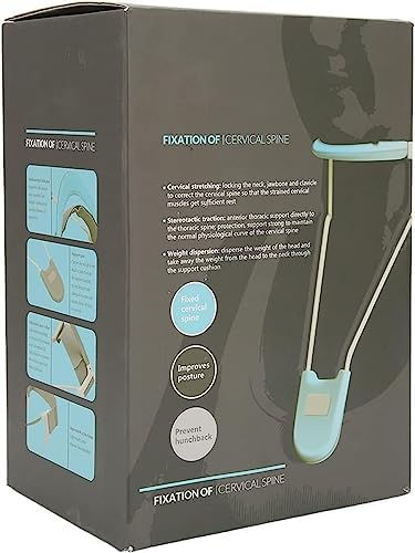TIST Samnuerly Fractured Cervical Spine Lengthening Fixator, Neck Support Brace Hot Compress Easy to Adjust Prevent Head Forward Neck Position Device (Size : Small)