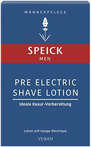 Speick Men Pre Electric Shave Lotion with Relaxing Lavender Oil and a Blend of Essential Oils, Natural Vegan Skin Care, 3.4 Fluid Ounces