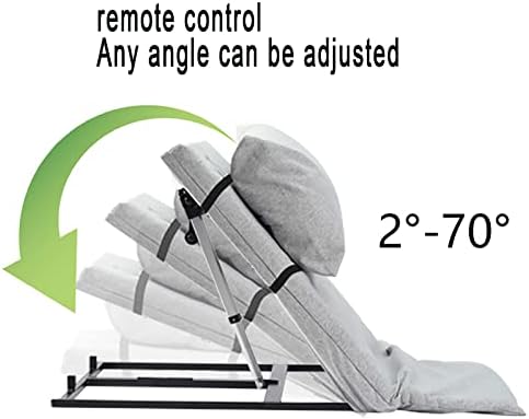 Electric Lifting Bed Backrest, Multi-Angle Lift Bed Backrest with Remote Control, Adjustable Sit-Up Backrest Auxiliary Devices, for Acid Reflux, Pregnancy, After Surgery Recovery