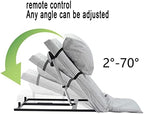Electric Lifting Bed Backrest, Multi-Angle Lift Bed Backrest with Remote Control, Adjustable Sit-Up Backrest Auxiliary Devices, for Acid Reflux, Pregnancy, After Surgery Recovery