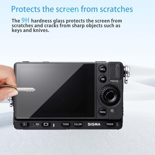 Screen Protector for Sigma FP, HD Tempered Glass,9h Hardness,Scratch,Anti-Fingerprin,Tempered Glass Film Guard for Sigma FP[2 Pack]