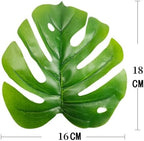 Artificial Monstera Plant with Yellow and Green Leaves, Turtle Leaf Hyphosis Artificial Plants Green Bonsai Simulated Plant Potted for Room Decor Home Garden Ornament(LightGreen(No Flowerpot), 75cm)