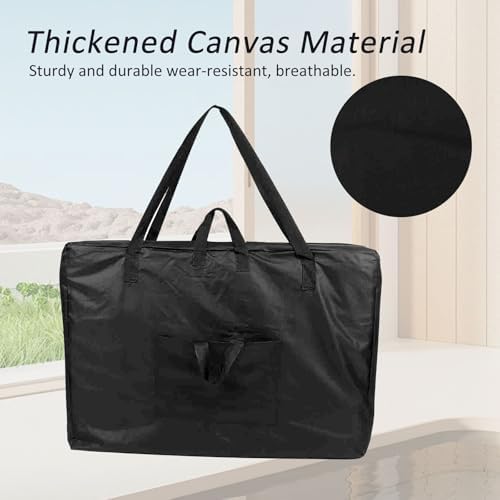 Massage Tables Bag, Portable Massage Table Lightweight, Universal Massage Table Carry Case, Black Massage Bed Portable Storage Bag for Folding Table