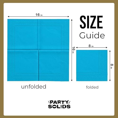 Turquoise Dinner Napkins Disposable Everyday 50 Pcs 2 Ply Turquoise Napkins Disposable Paper Everyday For Parties & Party Supplies