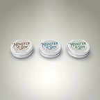 Monster&Son Organic Beard Balm Variety Pack x3 - Helps to Hydrate, Style and Promote New Hair Growth - Rich in Vitamins & Minerals - Jojoba Oil, Shea Butter, Coconut Oil - Ideal Gift for Bearded Men