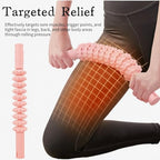 Muscle Roller Stick, 10 Rollers, 180-Degree Bendable Design, Fascia Massage Tool for Legs and Back Recovery