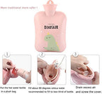 Hot Water Bag,Hot Water Bottle with Waist Cover Cartoon Warm Water Pouch for Neck and Shoulder, Back,Hand, Legs, Waist Warm