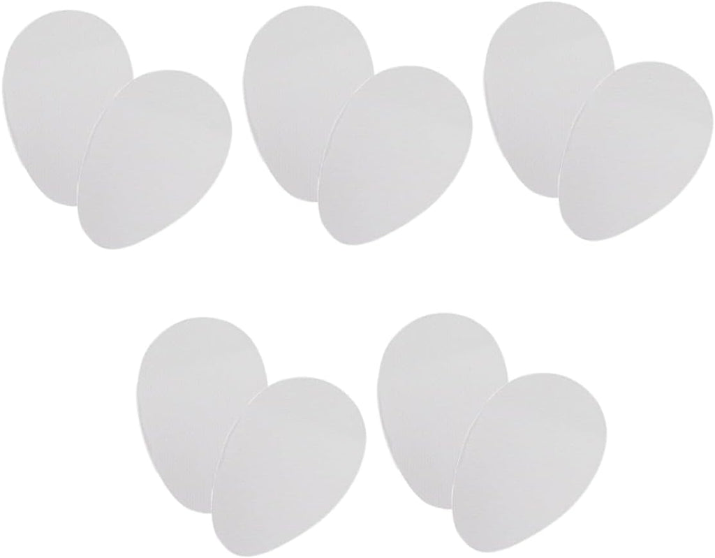 FRCOLOR 5pairs High Heel of Self-Adhesive Sole Protectors for Noise Reduction and Enhanced Grip Slippery