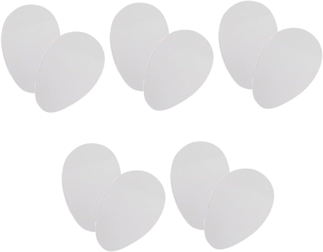 FRCOLOR 5pairs High Heel of Self-Adhesive Sole Protectors for Noise Reduction and Enhanced Grip Slippery