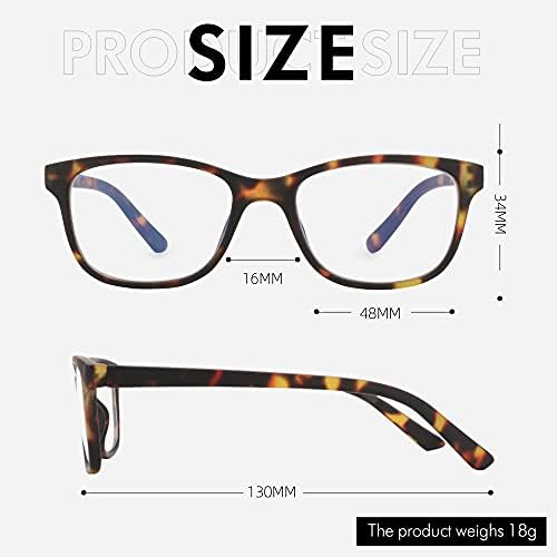 ZENOTTIC Kids Blue Light Blocking Glasses Anti Glare Lens Lightweight Frame Computer Eyeglasses for Boys and Girls