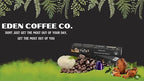 Eden Coffee Organic Capsules Compatible with Nespresso with Lion's Mane and Chaga Mushrooms - Brain & Immune Support - Vegan & Keto - Antioxidants & Superfoods - 3 Pack 30 Count