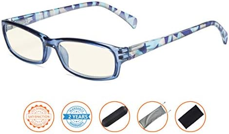 CessBlu Blue Light Filter Computer Reading Glasses for Women
