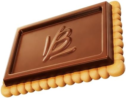 Bauducco Choco Biscuit Cookies Gift Tin – Crispy Chocolate-Covered Biscuits, Individually Wrapped for Snacking, Sharing, or Holiday Gifting, 5.7 oz (Pack of 9)