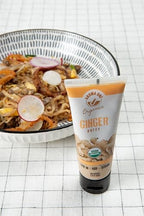 Aroma One Ginger Puree Paste - Organic Herb Concentrate for Cooking, Seasoning & Sauces - Fresh Flavor Enhancer, Non-GMO, Gluten-Free, Vegan - Easy Squeeze Tube, Kitchen Must-Have - 80g (2-Pack)