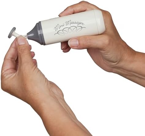 Norco Mini Massager – Portable Massage Gun for Scar Tissue Break Up, Massage, Hand, Finger, and Muscle Relief with 3 Silicone Attachments | NC70209