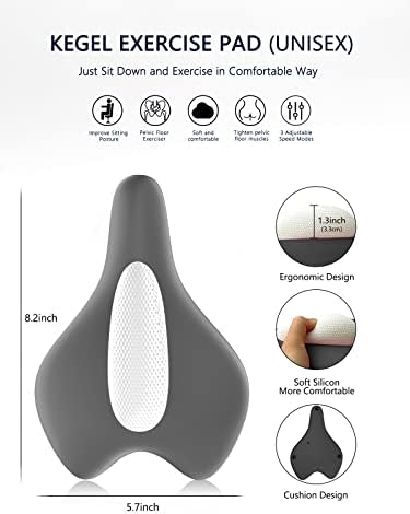 Pelvic Floor Strengthening Device Women,Pelvic Floor Muscle Training,Pelvic Floor Physical Therapy Use for Bladder Control and Pelvic Floor Exercise for Women and Men,Gray