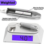 Bendable/Weighted Spoon for Hand Tremors, Adaptive Handicap Spoon for Parkinsons Patients, Parkinson Curved Spoon for Shaking Hands, Liftware Angled Arthritis Spoon for Adults Disabled Elderly