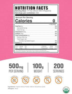 BulkSupplements.com Organic Stevia Powder - Pure Sweetener, Sourced from Stevia Leaves, Herbal Supplement - Vegan & Gluten Free, 500mg per Serving, 100g (3.5 oz) (Pack of 1)