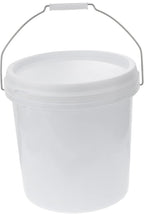 DOITOOL Food Storage Buckets White Plastic Bucket with Lid 3 Gallon Water Paint Pail Paint Jars Storage Container Empty with Handle for Arts Crafts DIY Projects Party Favor