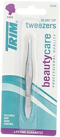 Trim Square Tip Tweezers, Pack of 2 , Precision Tips for Hair & Splinter Removal