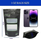1 Ounce Bags,50 Pack Lock & Seal Storage & Curing Bags Heat Sealable upright terp bags 5.9" x 9.8" x 3.15" Inch (28g)