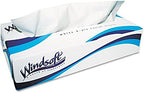 Windsoft 2360 Facial Tissue in Pop-Up Box, 100/Box, 30 Boxes/Carton