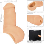 Packer Gear 4 Inch Ultra-Soft Silicone STP (Stand-to-Pee) Packer Penis - Ivory SE-1582-20-3