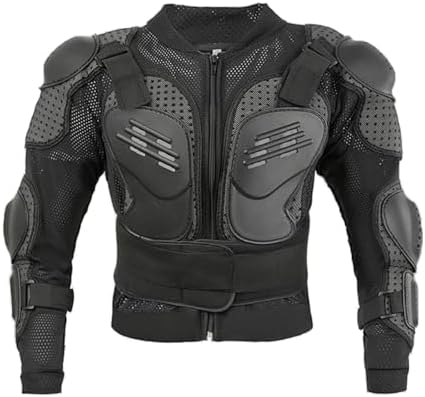 Kids Motorcycle Armor Jacket Spine Chest Protection Dirt Bike Suit Children Full Body Gear Motocross for Cycling Racing Ski