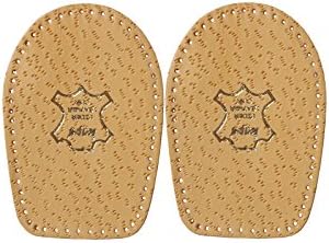 Leather Heel Cups Metatarsus Valgus and Varus for Men and Women – Correct Orthotic Heel Pads (L4-6 US)