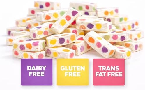14 oz. Italian Jujube Nougat Candies - Tropical - Soft & Chewy With Fruity Jelly Beans - Bulk Bags By Lyza's Sweets & Treats