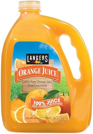 Langers 100% Orange Juice, 128 Fl Oz (Pack of 1)