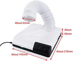 60W Dust Collector Fan Vacuum Cleaner Strong Power Dental Lab Nail Art Manicure Dust Clean Tool