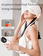 Head Massager, Scalp and Eye Massager with Heat, Head Massager Scalp Stress Relax, Migraine Caps for Women, Excedrin Tension Headache Massager for Forehead and Temple (Beige)