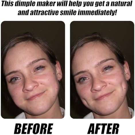 Vodolo Dimple Maker for Cheeks,4 PCS Dimple Maker for Face,White