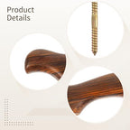 Wooden Cane Handle Grip Replacement, Walking Stick Handle Wood Canes with Comfortable and Ergonomic Wood Material, Easy Screw Installation for DIY Canes