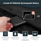 Heated Scarf for Women Men Rechargeable Heated Scarves Blanket with Battery Pack Neck Heat Pad Electric Scarf Heated