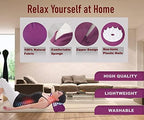 Acupressure Pillow Acupuncture Massager for Massage Neck Back Head Pain Relief, Relieves Muscle Stress Relaxation, Purple