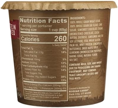 Kodiak Cakes Pancake On The Go, Chocolate Chip & Maple, 2.29 Oz (Pack Of 12)