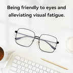 Dollger Blue Light Blocking Glasses women Anti Glare UV Filter Computer Gaming Glasses Retro matal square Eyeglasses Frame