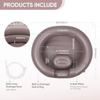 Portable Inflatable Hair Washing Basin for Bedridden - Wash Hair in Bed with Inflatable Shampoo Bowl.For Elderly,Disabled,Injured,Ideal Inflatable Sink for Locs Detox