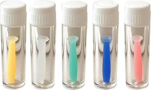 Pink Soft Silicone Contact Lens Tool Plunger Remover for Soft and Hard Lenses Multipurpose Accessory Soft Contact Lens Helper Tool, Convenient Contact Lens Care Hard Contact Lens Care Products